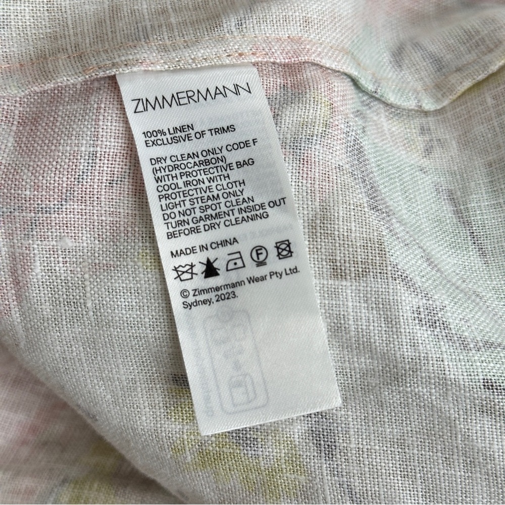 Zimmermann Peach Floral Dress - Picture 3 of 11